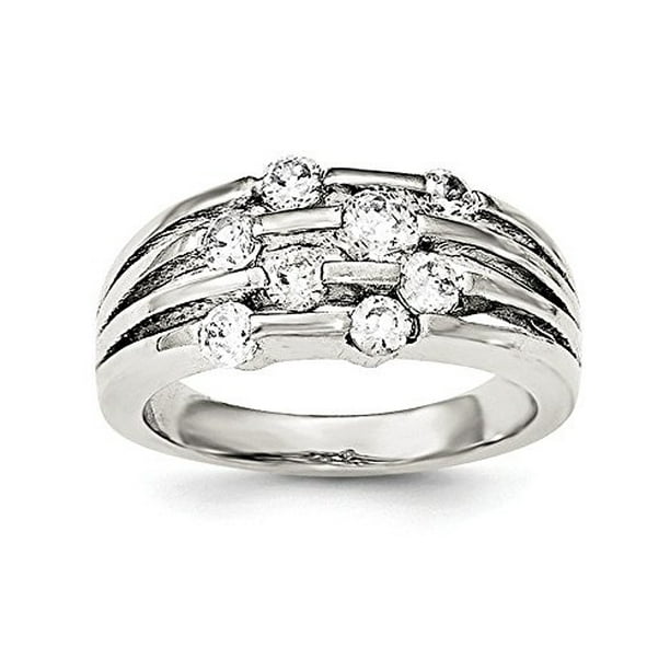 Classy Not Trashy 925 Sterling Silver Round CZ Floating Flower Cluster Ring Size 4.5 Classy Not Trashy 925 Sterling Silver Round CZ Floating Flower Cluster Ring Size 4.5